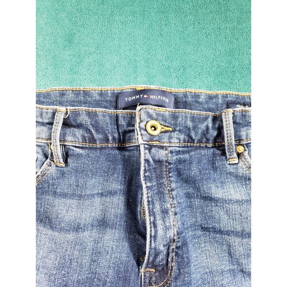 Tommy Hilfiger Jeans Size 14 Womens Blue Pants Stretch Mid Rise Amherst Skinny - Picture 6 of 13